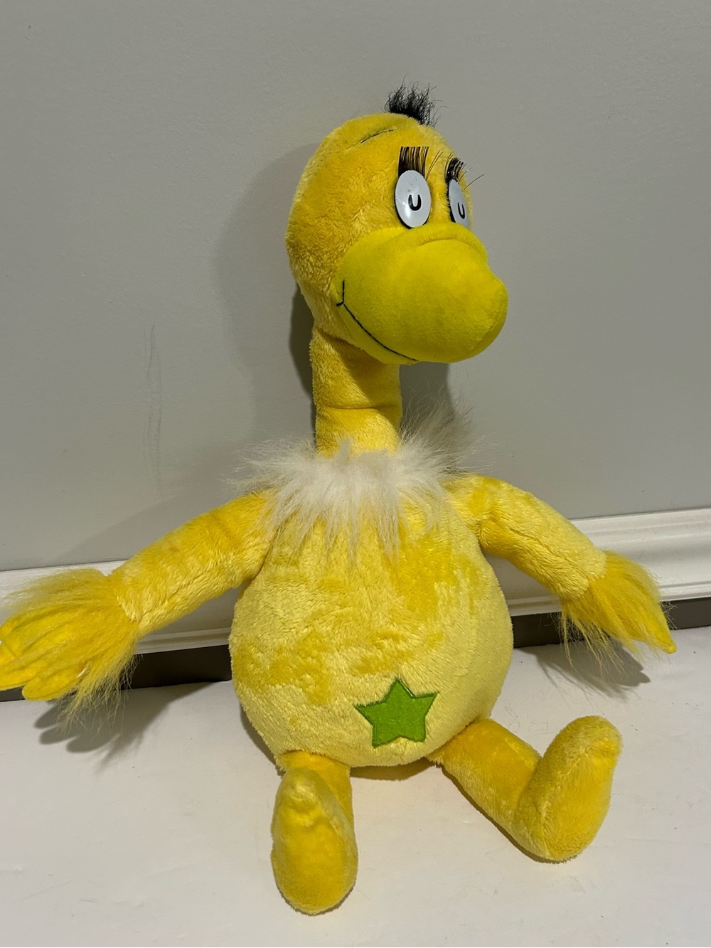 Dr. Suess Star Bellied Sneetch Yellow Bird Plush Kohls Cares Stuffed‎ Animal 16"